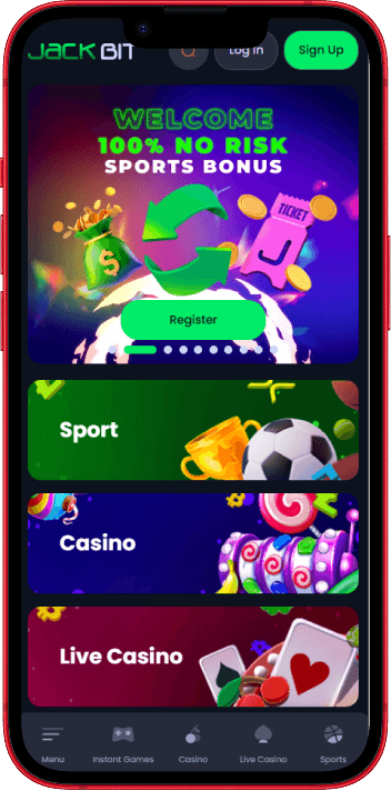 Jackbit Casino mobile casino experience on smartphone