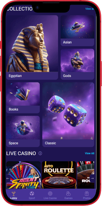 VibroBet Casino mobile casino experience on smartphone